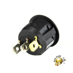 Interrupteur KW685018 rond 3 cosses avec lumière