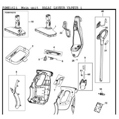 Embout tuyau balai vapeur BLACK et DECKER FSMH1621