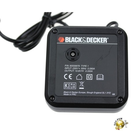 Chargeur 90592259 de 10,8 Volt pour Black  et  Decker EGBL108