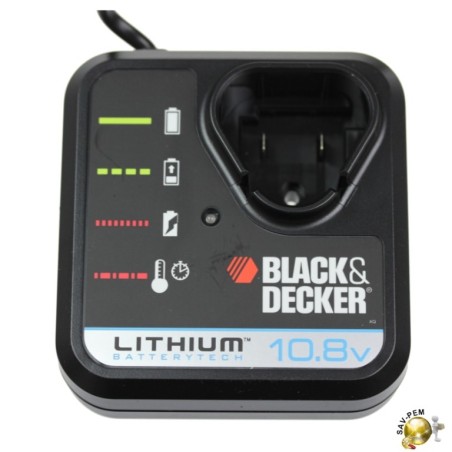 Chargeur 90592259 de 10,8 Volt pour Black  et  Decker EGBL108