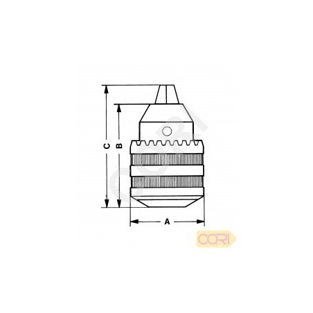 Mandrin de perceuse 13mm DIN B12