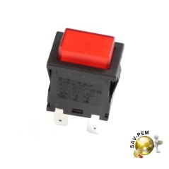 Interrupteur marche/arrêt poussoir rouge