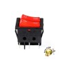 Interrupteur double, coloris rouge, 16A Interrupteur double, coloris rouge, 16A