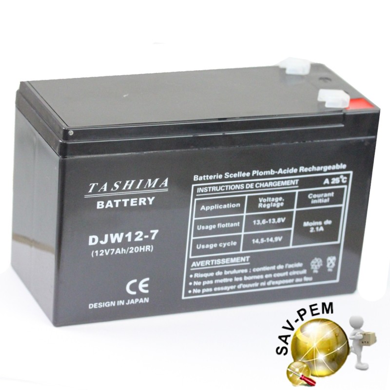 Batterie 12V 7Ah pour tracteur GGP Batterie 12V 7Ah pour tracteur GGP