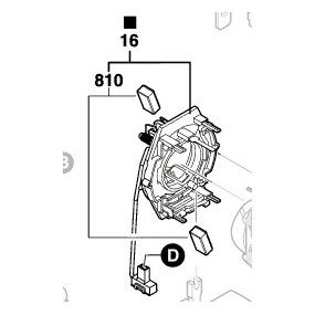 Charbons et support perceuse BOSCH PSB750RCE