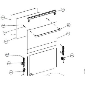 Vitre de façade pour four AIRLUX AFLP83IXN