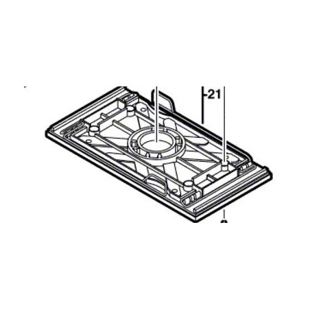 Plateau de ponçeuse vibrante BOSCH PSS180A