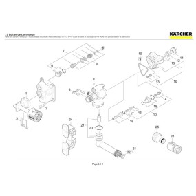 Culasse 9.002-029.0 nettoyeurs HP KARCHER Série 3... et Série 4.....
