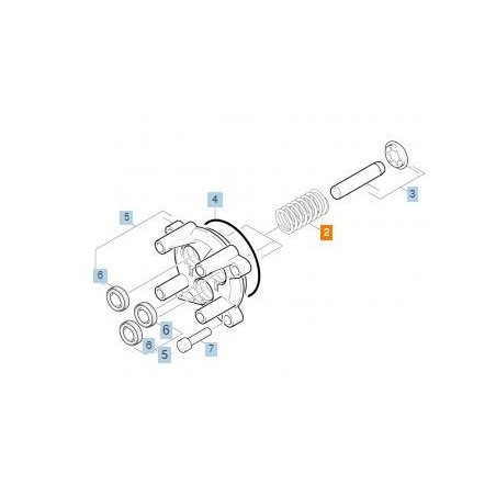 Ressort de piston pour nettoyeur KARCHER