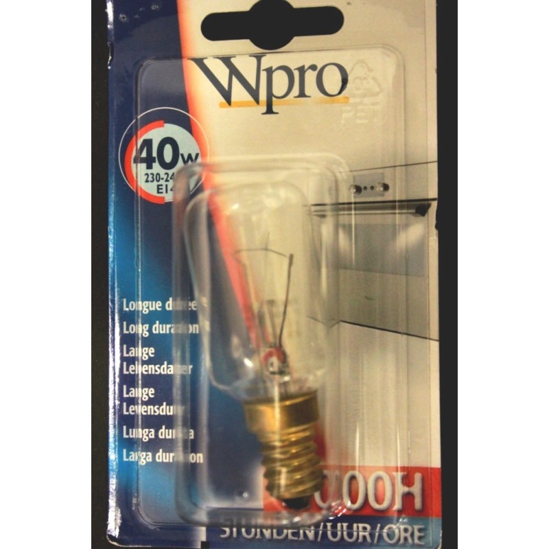 Ampoule pour four culot à vis E14 , Puissance de 40 watt, 300 Degrés
