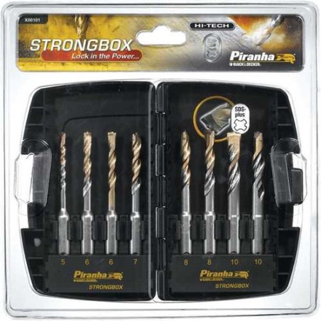 Coffret SDS+ 8 pièces 5 à 10mm