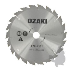 Lame carbure OZAKI 230 x 25.4mm pour débroussailleuse