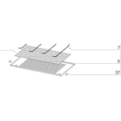 Grille de hotte blanche AIRLUX HC250A