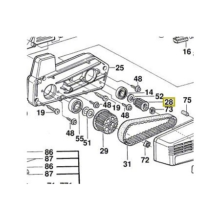Roulement pour rabot BOSCH GHO20-82 - PHO30-82