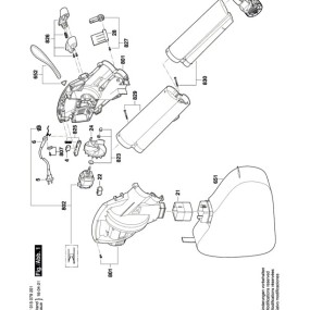 Sac pour souffleurs électrique SKIL 0791, 0792, 0795, 0796
