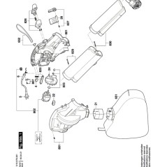 Sac pour souffleurs électrique SKIL 0791, 0792, 0795, 0796