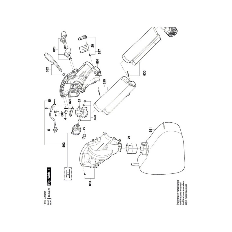 Sac pour souffleurs électrique SKIL 0791, 0792, 0795, 0796
