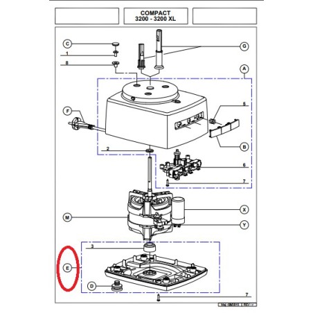 Socle pour robot MAGIMIX modèles 3200 - 3200XL