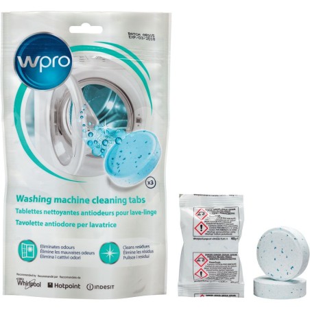 Tablettes nettoyantes WPRO pour lave-linge