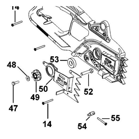 Entretoise de pignon tronçonneuses Black & Decker GK1830