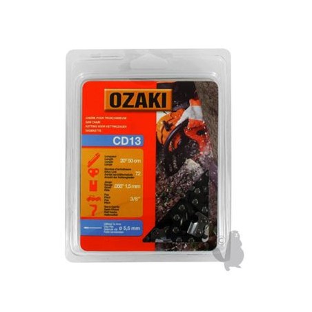 Chaine de tronçonneuse OZAKI .3/8" 1.5mm HUSQVARNA - DOLMAR
