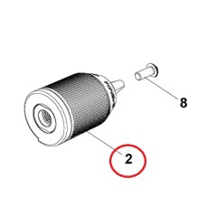 Mandrin 90530655 BLACK & DECKER HP188F4, EGBHP146, EGBHP148, EGBHP188