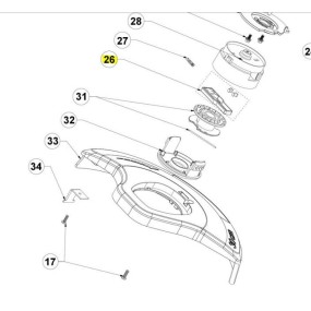 Coulisseau pour coupe bordure RYOBI OLT1832