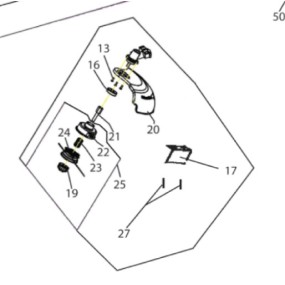 Vis de blocage 5131000366 pour débroussailleuse RYOBI RBC1000EX