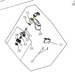 Vis de blocage 5131000366 pour débroussailleuse RYOBI RBC1000EX