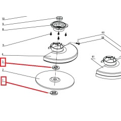 Flasque inférieur 5131033196 pour meuleuse RYOBI EAG2000RS