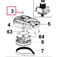 Boulon pour les tondeuses BLACK & DECKER EMAX34, EMAX38, EMAX42