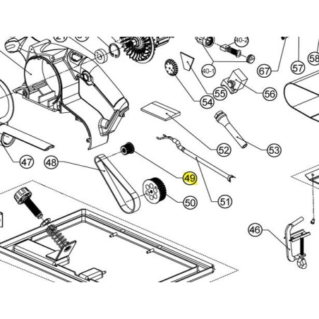 Poulie (petite) ponceuses à bande RYOBI EBS1310V