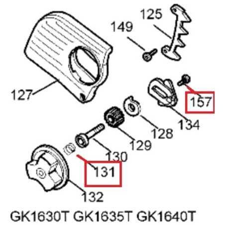 Ressort 374875 tronçonneuse BLACK & DECKER GK1630T, GK1635T, GK1640T