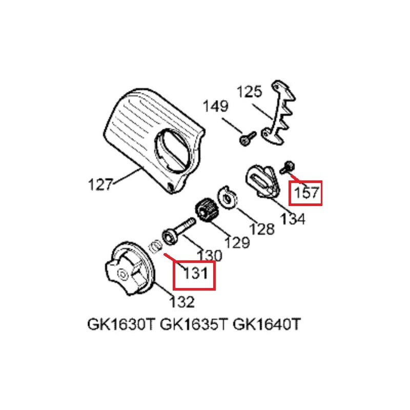 Vis 376582 tronçonneuse BLACK & DECKER GK1630T, GK1635T, GK1640T Vis 376582 tronçonneuse BLACK & DECKER GK1630T, GK1635T, GK1640T