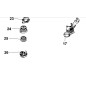 Support bobine pour BLACK + DECKER STC5433 Support bobine pour BLACK + DECKER STC5433