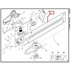 Lame 90544205 pour le taille-haie BLACK & DECKER GT6030