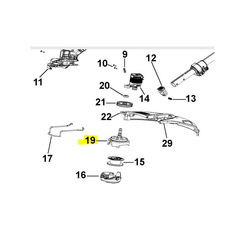 Support de bobine coupe bordure Black & Decker STB3620L