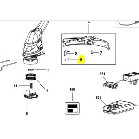 VIS POUR COUPE BORDURE BLACK  et  DECKER