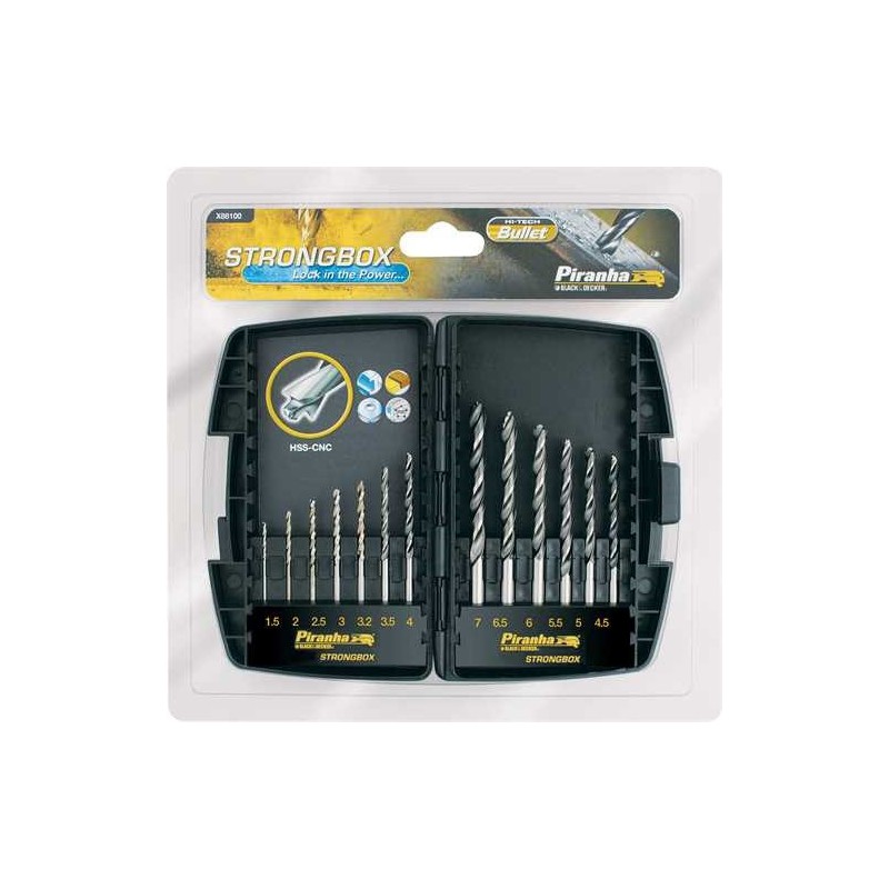 Coffret de perçage Bullet Metal 13 pièces Coffret de perçage Bullet Metal 13 pièces
