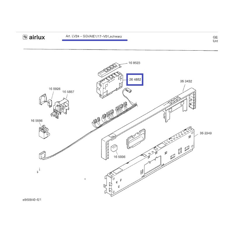 Programmateur lave vaisselle AIRLUX LV24/17, SGVAIE1 Programmateur lave vaisselle AIRLUX LV24/17, SGVAIE1