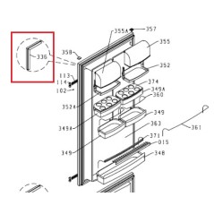 Joint de porte du réfrigérateur pour le modèle AIRLUX RC26A, HZDI2626