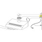 Bride de raccordement hotte GLEM - AIRLUX Bride de raccordement hotte GLEM - AIRLUX