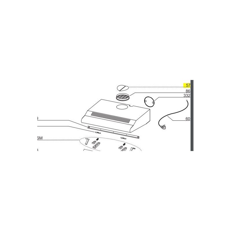 Clapet anti-retour 125mm pour hotte AIRLUX - GLEM Clapet anti-retour 125mm pour hotte AIRLUX - GLEM