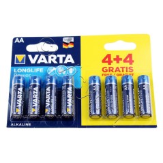 PACK PROMO Piles LR6 VARTA (4 + 4 GRATUITES)
