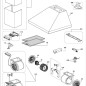Support de lampe hotte AIRLUX / GLEM Support de lampe hotte AIRLUX / GLEM