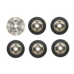 Kit 6 disques pour meuleuse diamètre 125mm