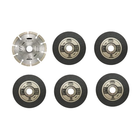 Kit 6 disques pour meuleuse diamètre 125mm