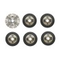 Kit 6 disques pour meuleuse diamètre 125mm Kit 6 disques pour meuleuse diamètre 125mm