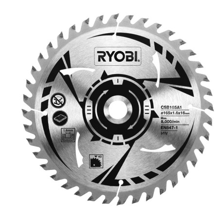 Lame ultra fine 165mm scie circulaire RYOBI