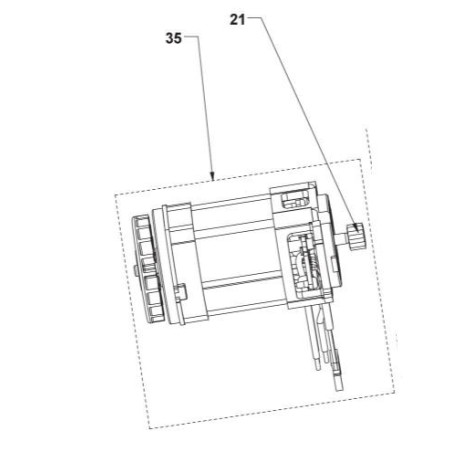 Moteur pour visseuse RYOBI R18DD5-0